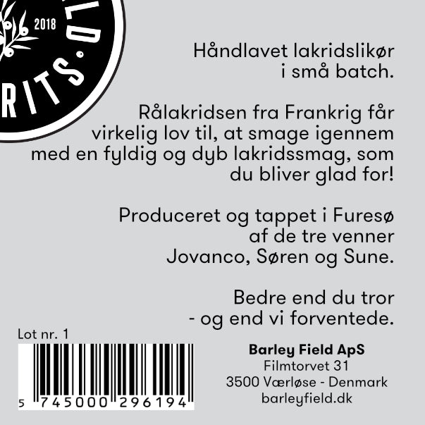 LAKRIDSLIKØR - 70 cl.